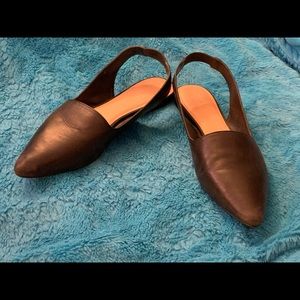 Franco Sarto Black 9.5 Medium Sling Back Flats